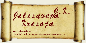 Jelisaveta Kresoja vizit kartica